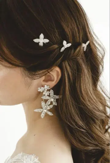 Bride me 꽃 디자인 헤어핀 5개 세트