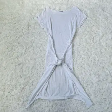 두지엠 클라세 티셔츠 린넨 혼방 원피스 비대칭
