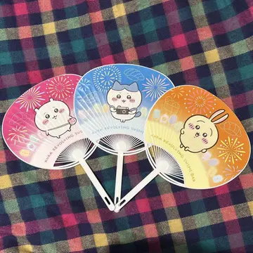 치이카와 (먼작귀) 쿠라스시 부채 3개 세트