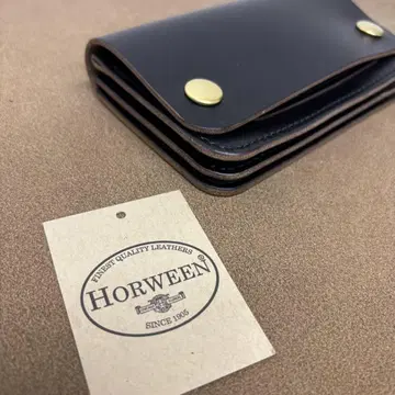 크롬 엑셀 트래커 지갑 미들 블랙 브라운 3층 HORWEEN
