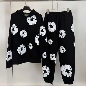 DENIM TEARS 데님 티어스 셋업 블랙 캡 세트