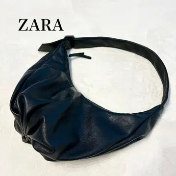 자라 ZARA 소프트 숄더 백 조절 가능한 스트랩 지퍼 블랙