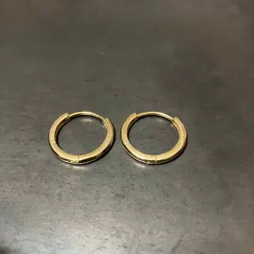 SILVER925 GOLD HOOP EARRINGS/실버/귀걸이