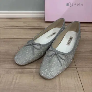 Diana 글리터 플랫 슈즈 22cm 미사용 새상품 다이애나 펌프스