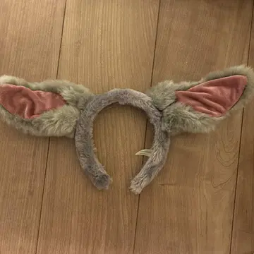 귀가 달린 머리띠 그레이와 핑크