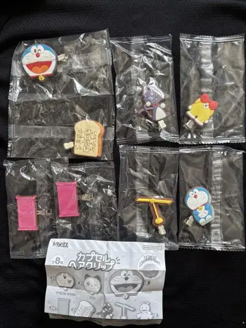 도라에몽 캡슐 헤어 클립 앞머리 클립 가챠 캡슐 토이 비밀 도구