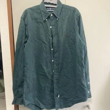 Ralph Lauren 다크 그린 긴팔 셔츠 M