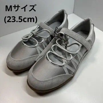 지유 여성 레이스업 발레 스니커즈 + E M 사이즈 23.5cm