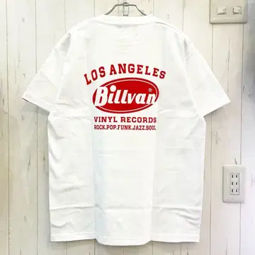 새상품 BILLVAN 아메카지 프린트 반팔 티셔츠 화이트 XL 사이즈