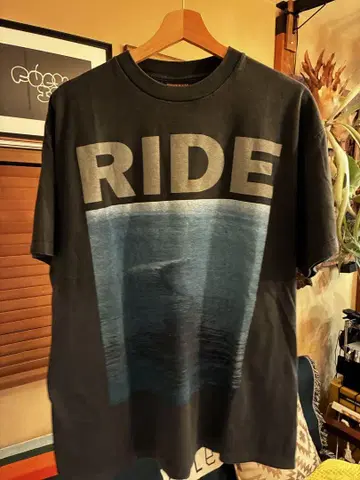 RIDE 밴딩 티셔츠 빈티지 구제 의류 L 사이즈