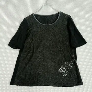 조르주레쉬 반팔 티셔츠 사이즈 40 블랙 여자 모임 데이트 비침