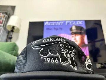 USA Oakland 1966 메쉬 캡 블랙 검정