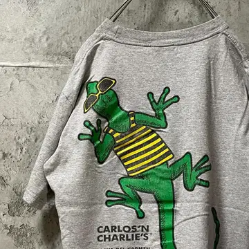 Carlos N Charlies 리자드 프린트 애니멀 티셔츠