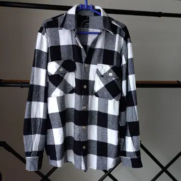 ASSC 체크 무늬 플란넬 셔츠 긴팔