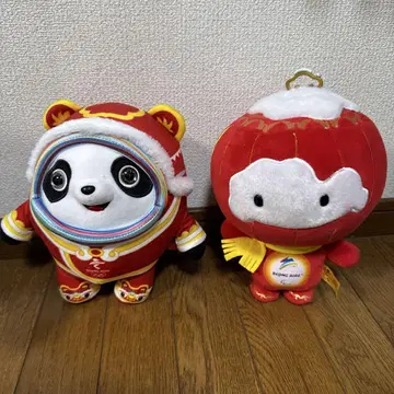 베이징 올림픽 마스코트 봉제 인형 팬더 빈두둬 2개