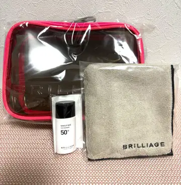BRILLIAGE 파우치, 미니 타월, 메이크업 베이스 새상품