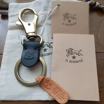 미사용 새상품 일비종떼 IL BISONTE 키링 블랙 키링