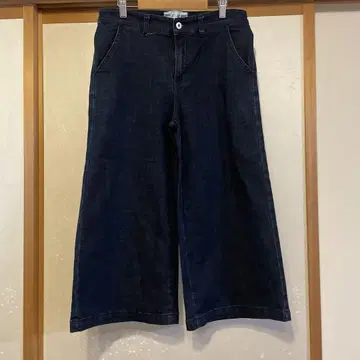 C17 다크 데님 가우초 팬츠
