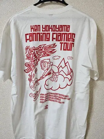 KEN YOKOYAMA FANNING FLAMES TOUR 티셔츠