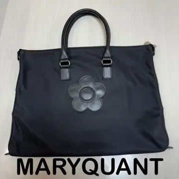 MARY QUANT 변형 토트백 데이지 블랙 검정 나일론