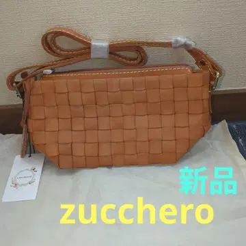 zucchero 새상품 뜨개질 가죽 숄더백