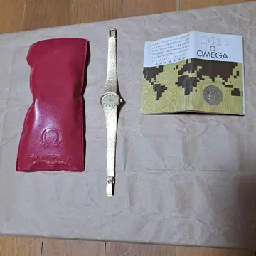 오메가 골드 수동 와인딩 손목시계