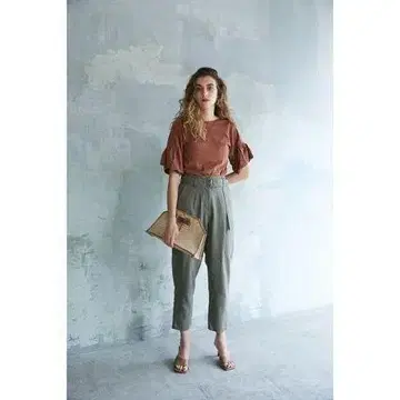 MOUSSY BELTED CARGO 카고 팬츠 테이퍼드 린넨