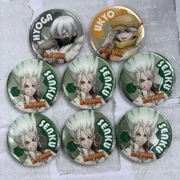 Dr. Stone 캔뱃지 8개 세트