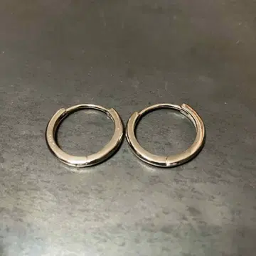 SILVER925 HOOP OPEN EARRINGS/실버/귀걸이
