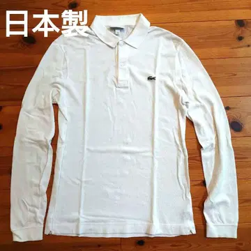 라코스테 Lacoste 일본제 화이트 피케 셔츠