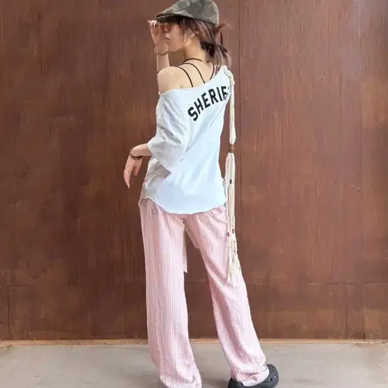 Tシャツ・カットソー [SCULPTOR] Sheriff Cut Out Tee Misty Blue SC25S251BL Sheriff Cut Out Tee Misty Blue – SCULPTOR JAPAN