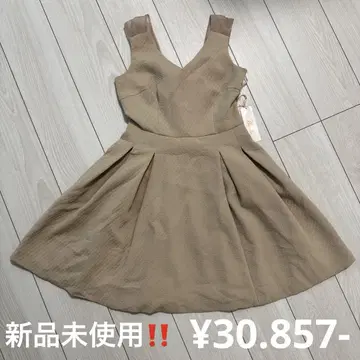 LENTILLE 베이지 슬리브리스 미니 원피스 9A-M 택 포함
