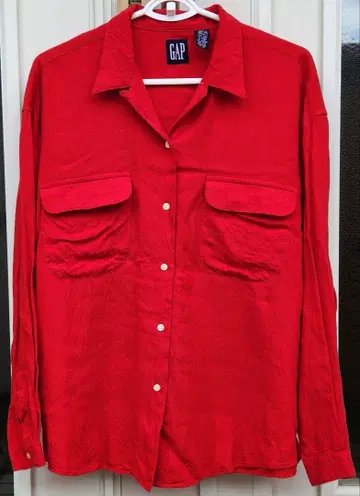 '90s 갭 L/S 오픈 카라 셔츠 M