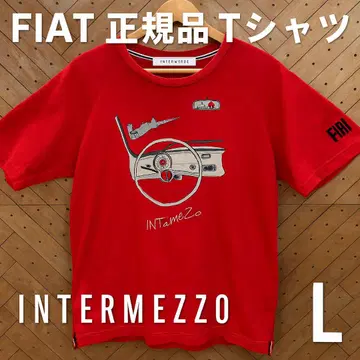 FIAT 정품 티셔츠 인텔메조 L 사이즈 빨간색