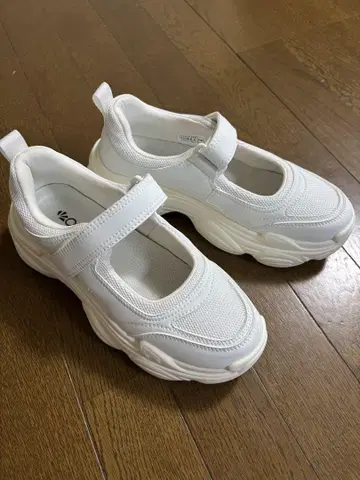 ORTR 오리엔탈 트래픽 통굽 벨트 스니커즈 화이트 25.5cm