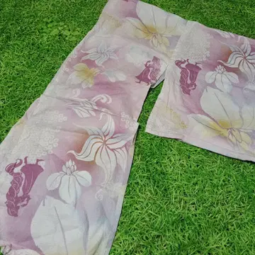 라푼젤 디즈니 꽃무늬 유카타 핑크 계열