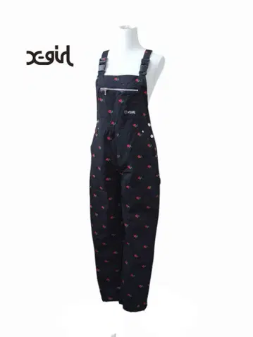 XGIRL 엑스걸 나카 리이사 착용 자수 장미 살로펫 오버롤