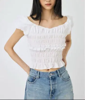 MOUSSY GATHER FLOWER 블라우스