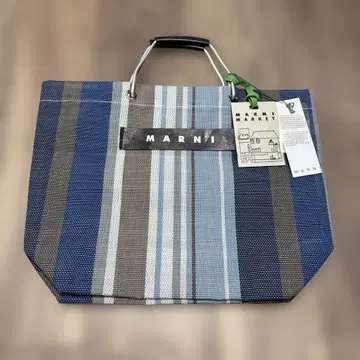 토트백 스트라이프 블루