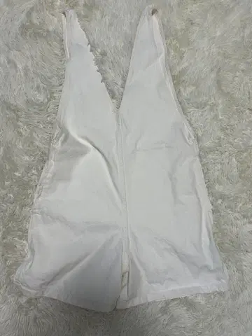 24년식 Spick & Span 화이트 데님 숏 콤비네존