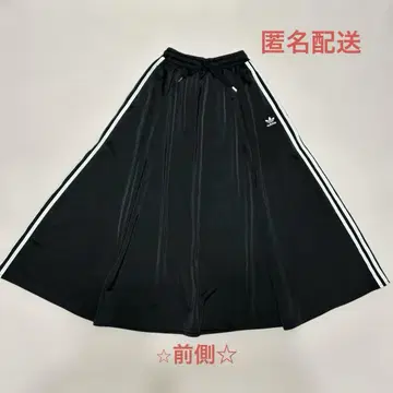 아디다스 오리지널스 롱 스커트 플레어 라인 블랙 XS