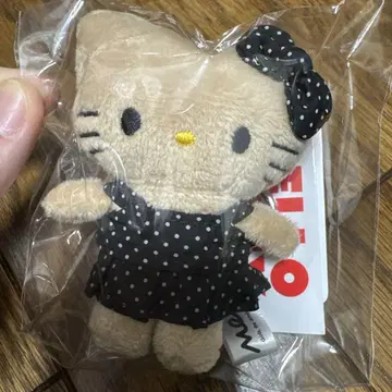 me %롤리즈팜 일광화상 키티 토이 키링 5 블랙 도트