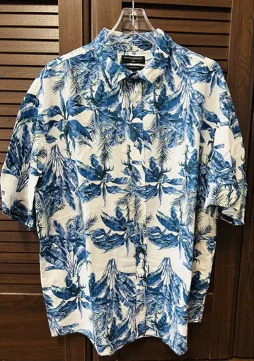 BANANA REPUBLIC 반팔 셔츠 XL 꽃무늬