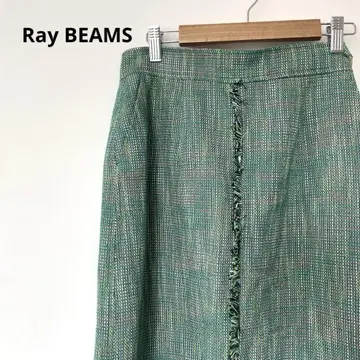 Ray BEAMS/트위드 롱 타이트 스커트