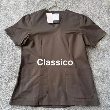 Classico 클래식 저지 스크럽 탑 올리브