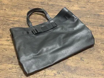 토트백 수험 가방 A4 리본 블랙