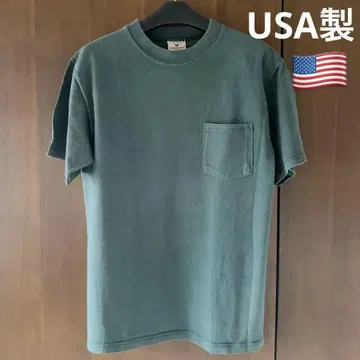 굿웨어/GOODWEAR 크루넥 티셔츠 USA제/M 그린