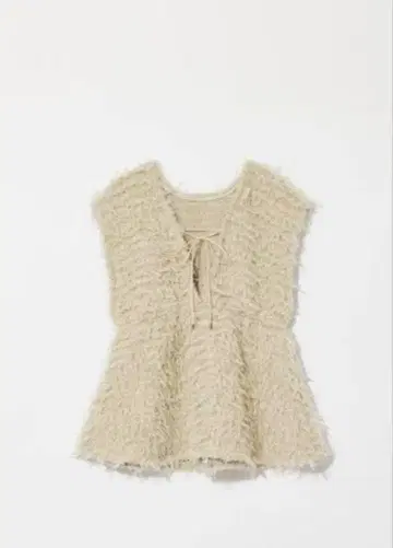 새상품급 Eaphi FLUFFY PEPLUM VEST