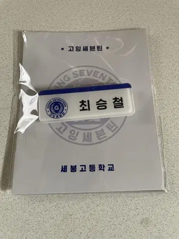 seventeen 세부치 에스크 고세 네임택 명찰