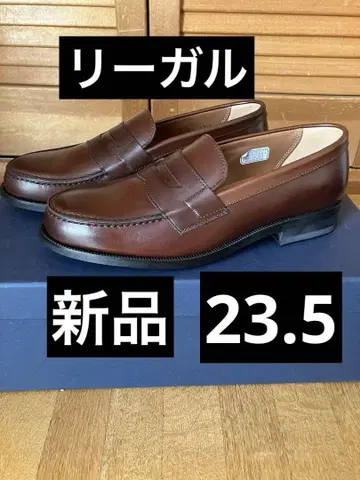 새상품 23.5cm 리걸 코인 로퍼 193s 브라운